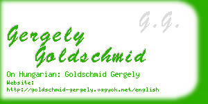 gergely goldschmid business card
